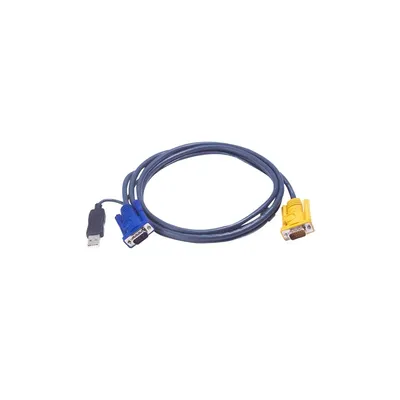 KVM switch Kábel USB VGA 1.8m : 2L-5202UP fotó