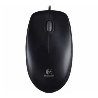 Egér USB Logitech B100 fekete : 910-003357 fotó