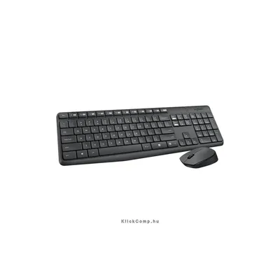 Vezetéknélküli billentyűzet + egér Logitech MK235 fekete HU : 920-007935 fotó