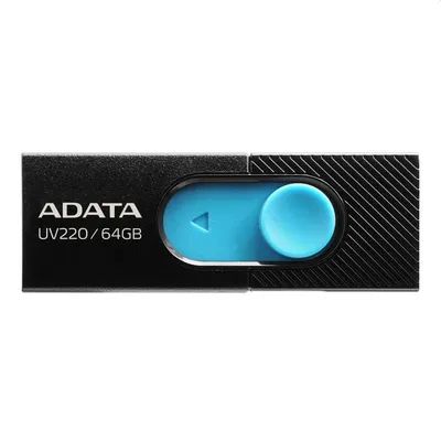 64GB Pendrive USB2.0 fekete Adata UV220 : AUV220-64G-RBKBL fotó