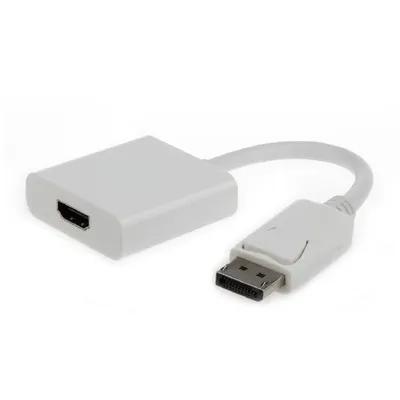 Kábel átalakító DisplayPort M- HDMI F 10cm fekete : A-DPM-HDMIF-002 fotó