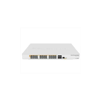 Router 24port MikroTik CRS328-24P-4S+RM 24port GbE LAN PoE 4xSFP+ port Rackmount Cloud Router Switch : CRS328-24P-4S-RM fotó