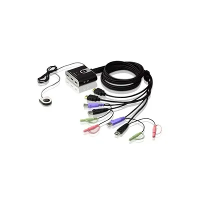 KVM switch 2PC HDMI+audio : CS692 fotó