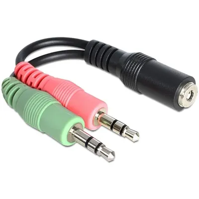 Delock Átalakító kábel 3,5mm Jack-2x3,5mm Jack anya/apa : DELOCK-65459 fotó