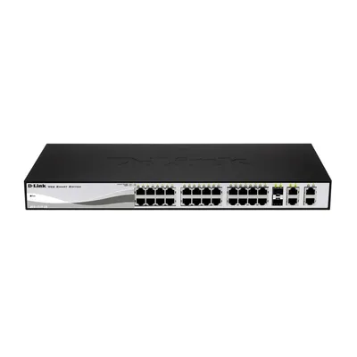24 port Switch 10/100 Smart Switch + 2 Combo 1000BaseT/SFP + 2 Gigabit : DES-1210-28P fotó