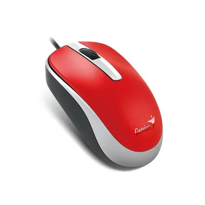 Egér USB Genius DX-120 piros : DX_120_USB_RED fotó
