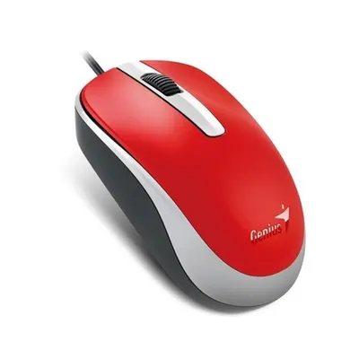 Egér USB Genius DX-120 piros : GENIUS-310101105109 fotó