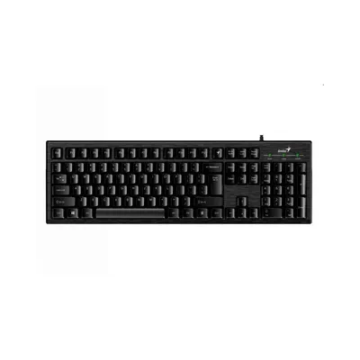 Billentyűzet USB Genius KB-101 Smart szálcsiszolt fekete : GENIUS-31300006404 fotó