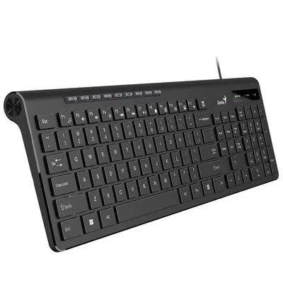 Billentyűzet USB Genius SlimStar 230 II Slim fekete HU : GENIUS-31310048404 fotó