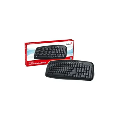 Billentyűzet USB Genius KB-M225 cseppálló fekete : GENIUS-31310479104 fotó