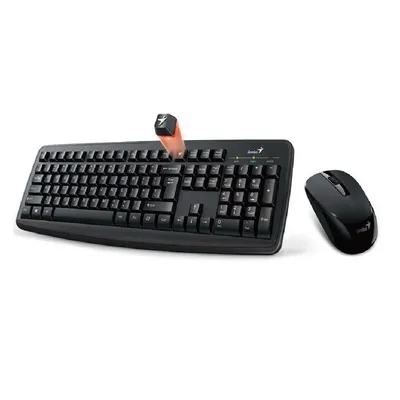 Vezetéknélküli billentyűzet + egér Genius KM-8100 fekete HU : GENIUS-31340004404 fotó