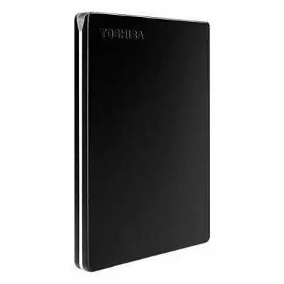 2TB Külső HDD 2.5" USB 3.0 5Gbps NTFS szálcsiszolt alumínium Toshiba Canvio Slim Fekete : HDTD320EK3EAU fotó