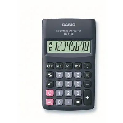 Zsebszámológép Casio HL-815L fekete : HL-815L fotó