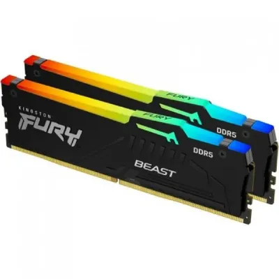 64GB DDR5 memória 5200MHz 2x32GB Kingston FURY Beast : KF552C40BBAK2-64 fotó
