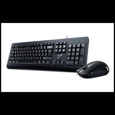 Billentyűzet + egér USB Genius KM-160 fekete HU : KM-160 fotó