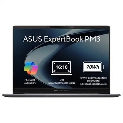 ASUS Expertbook laptop 14" 1920x1200 Ryzen AI 5 330 16GB 512GB  NOOS : PM3406CKA-LY0288 fotó