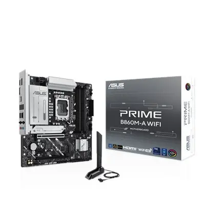 Alaplap B860 LGA1851 Asus PRIME B860M-A Wifi mATX : PRIME-B860M-A-WIFI fotó