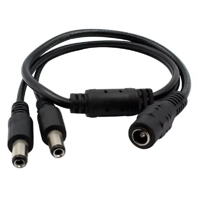 Tápcsatlakozó elosztó 1x aljzat, 2x dugó biztonsági kamerához Walisec : PSC1-2 fotó