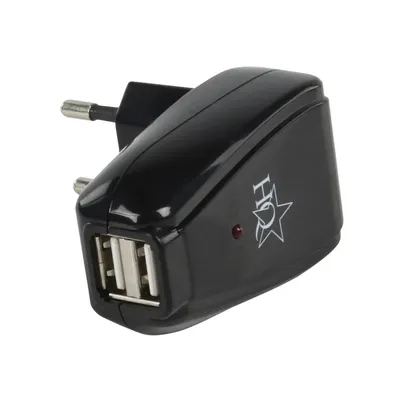 USB töltő Univerzális hálózati 2 x USB-A max. 0,5 A : P.SUP.USB402 fotó