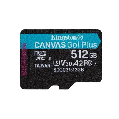 Memória-kártya 512GB microSDXC Class10 Kingston Canvas Go! Plus : SDCG3_512GBSP fotó