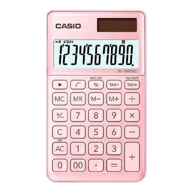 Zsebszámológép 10 számjegy CASIO "SL 1000" világos rózsaszín : SL-1000-SC-PK fotó