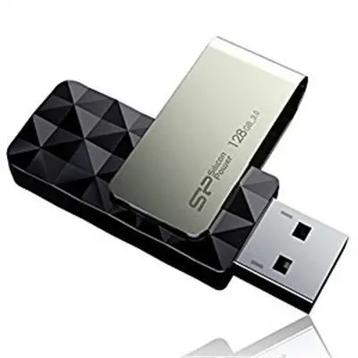 128GB Pendrive USB3.2 fekete Silicon Power Blaze B30 : SP128GBUF3B30V1K fotó