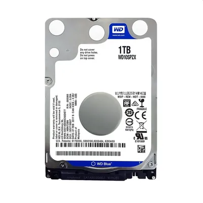 1TB 2,5" HDD SATA3 Western Digital Blue notebook winchester : WD10SPZX fotó